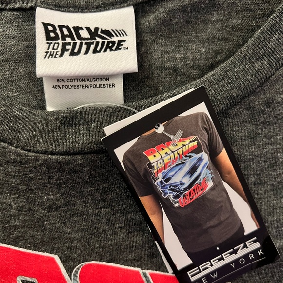 Back To The Future Movie Graphic T-shirt dark gray color, It runs small - Picture 4 of 5